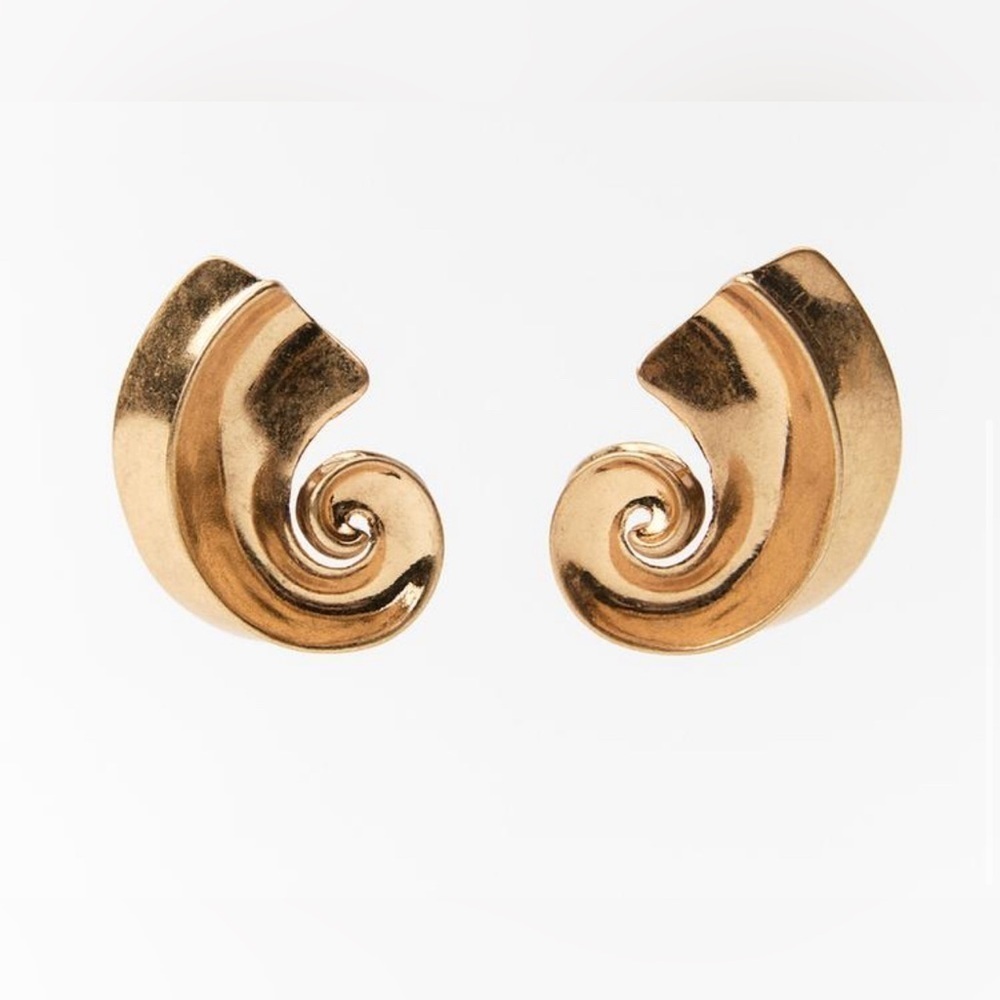 COPY - 🔥🔥Zara Circular Gold earrings - Picture 3 of 4